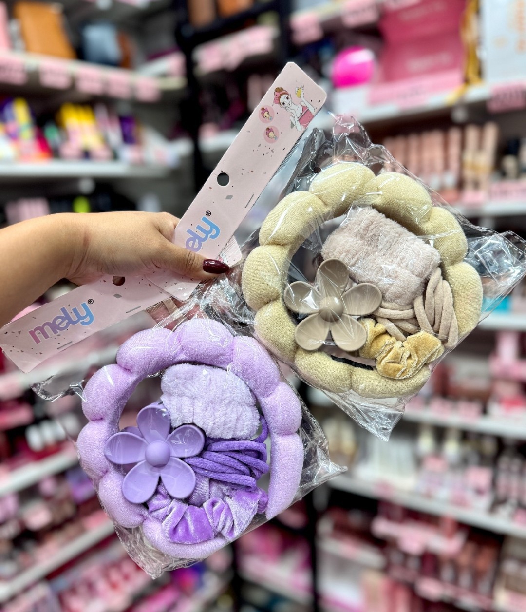 Kit Skincare Completo (vincha, Colitas, Broche & Muñequera) - Imagen 3