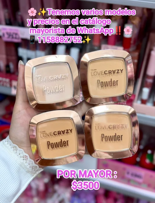 Polvo Compacto de Love Crazy (varios Modelos y Precios)