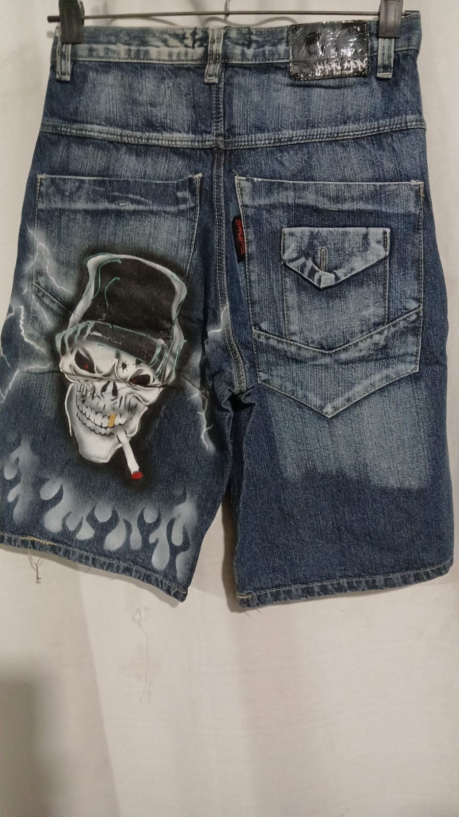Bermuda Baggy Jean Hombre Chilenos Colores Diseño Grafiti - Imagen 5
