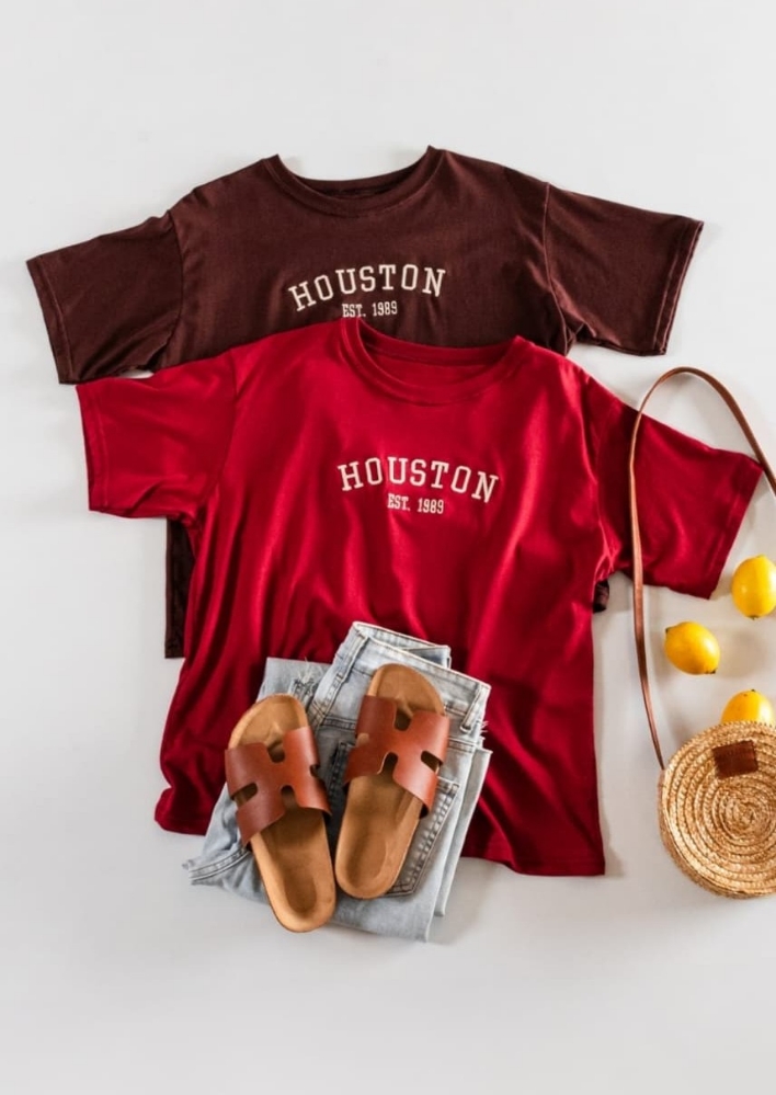 Remeras Bordadas Over California/houston/ny - Imagen 7