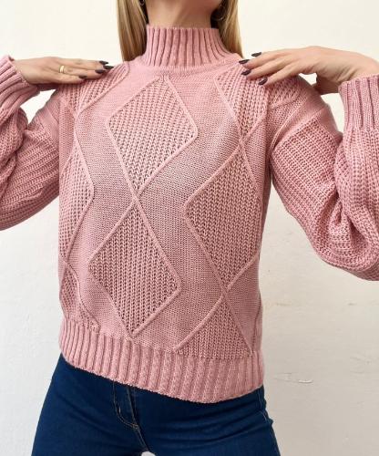 Polera Rombos Acrilico