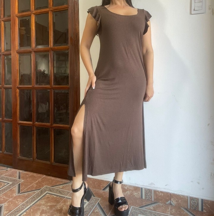 Vestido con Volado Morley Viscosa - Imagen 2