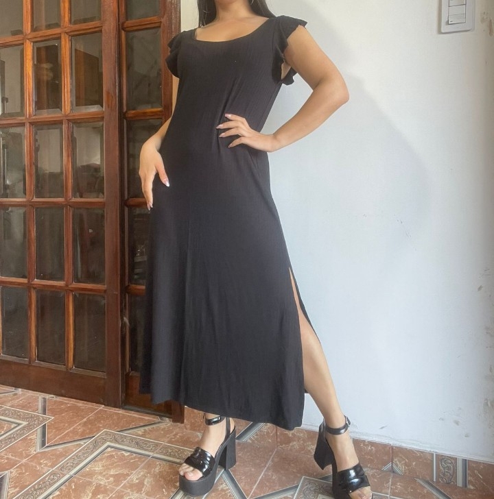 Vestido con Volado Morley Viscosa - Imagen 3