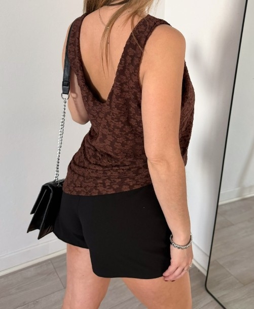 Musculosa Tul Bordado - Imagen 2