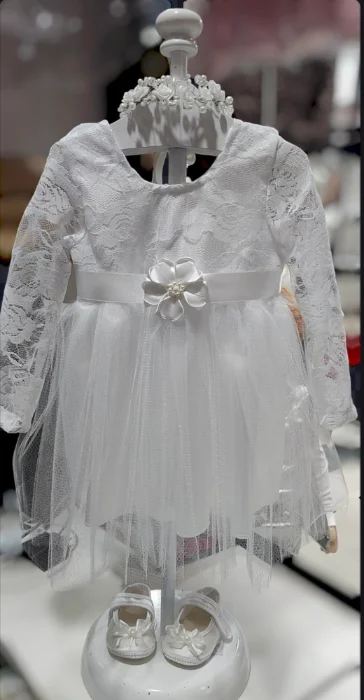 Vestido con Manga Encaje