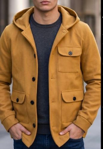 Chaqueta Paño con Capucha