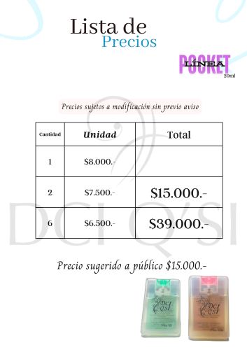1 Perfume Línea Pocket X 20ml - Miniatura 3