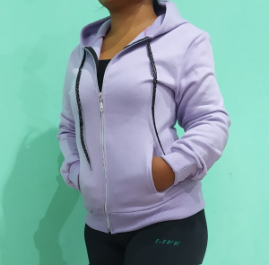Camperas Friza Algodón Peinado Mujer