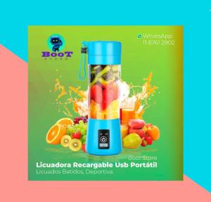 Mini Licuadora Recargable 380 Ml