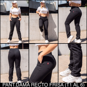Pantalon D. Recto Rustico Peinado y Frisa.