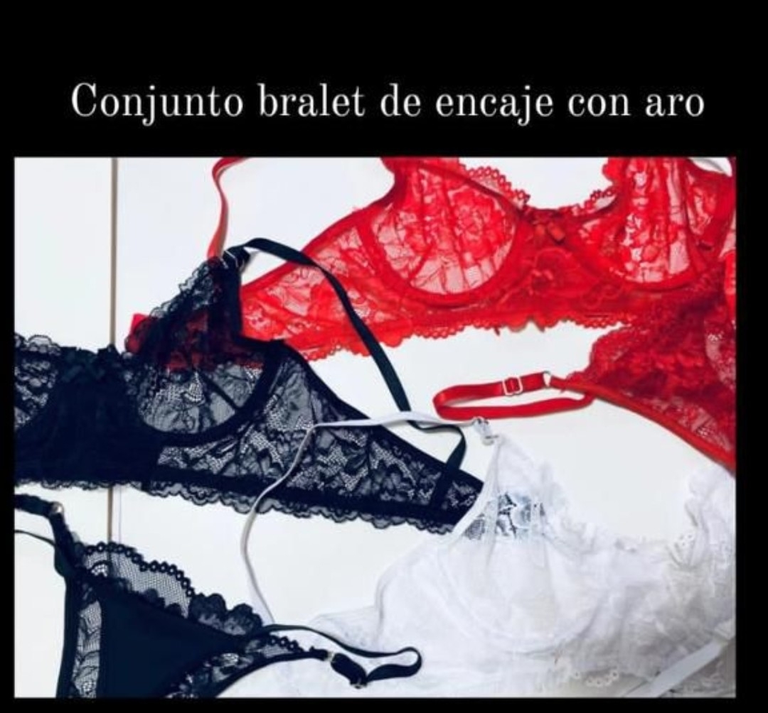 Conjunto C/aro Encaje Cilda - Imagen 2