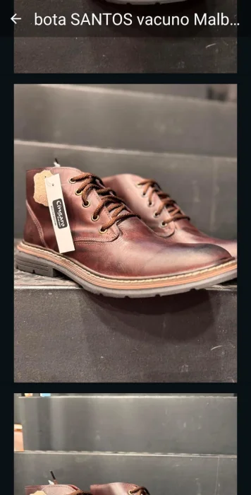 Borcego Santos Cuero Genuino Suelas Pegadas y Cosidas