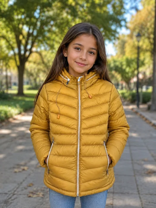 Campera de Nena con Piel