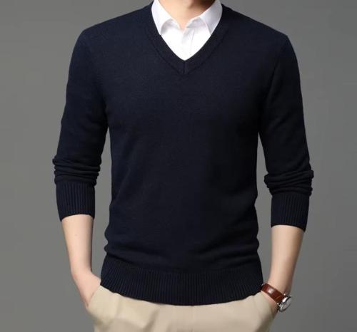Sueter Cuello V Tejido