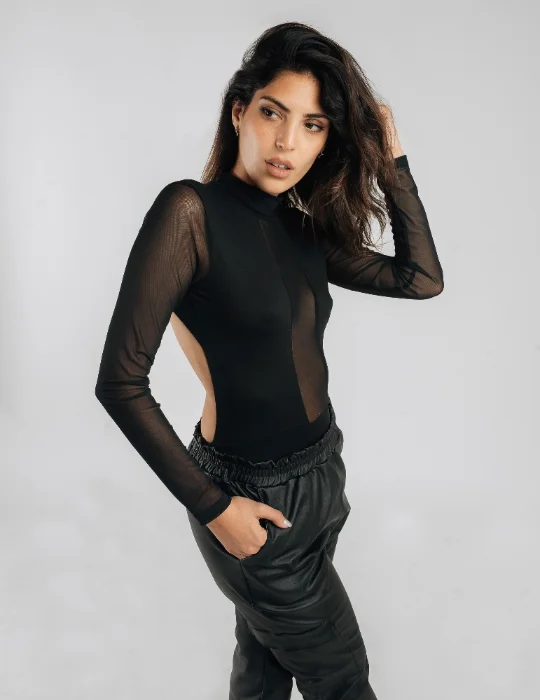 Body Combinado con Espalda Descubierta