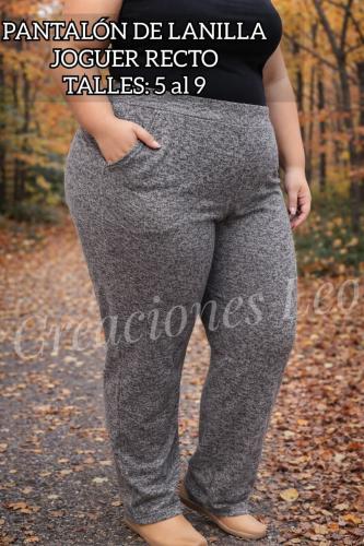 Pantalon Recto de Lanilla Joguer