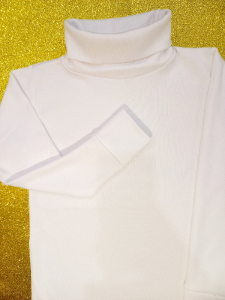 4al16 Polera Blanca de Algodon - Miniatura 3