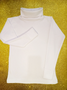 4al16 Polera Blanca de Algodon - Miniatura 5
