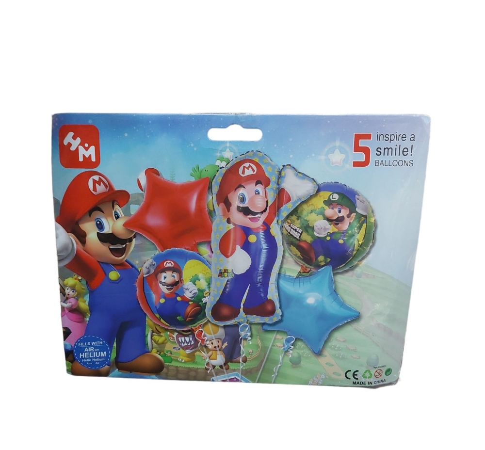 Sert de Globos Super Mario Bross - Imagen 3