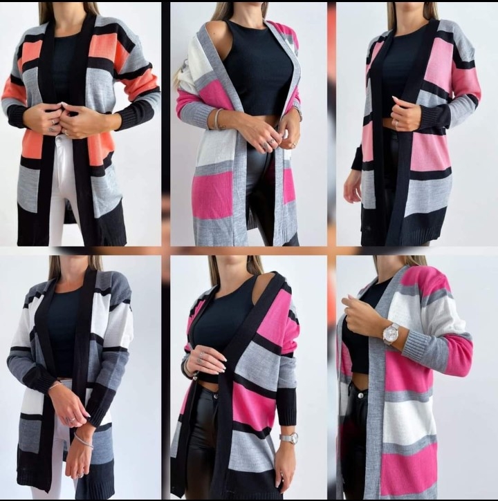 Sacos de Lana Lisos y Rayadas - Imagen 2