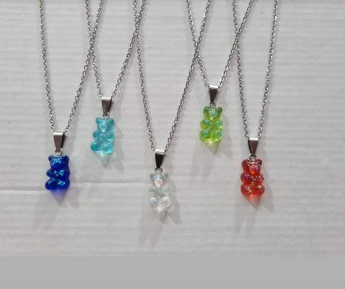 Collares de Acero Quirúrgico 316l de Osito  Jummy