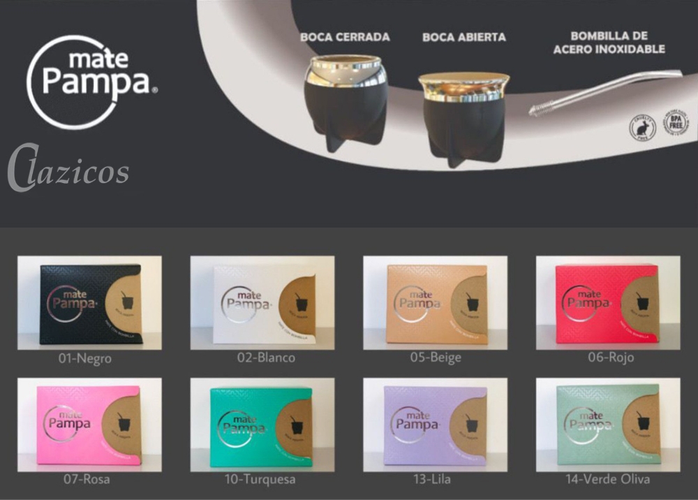 Mate Pampa Termico Pvc Boca Grande y Boca Chica - Imagen 1
