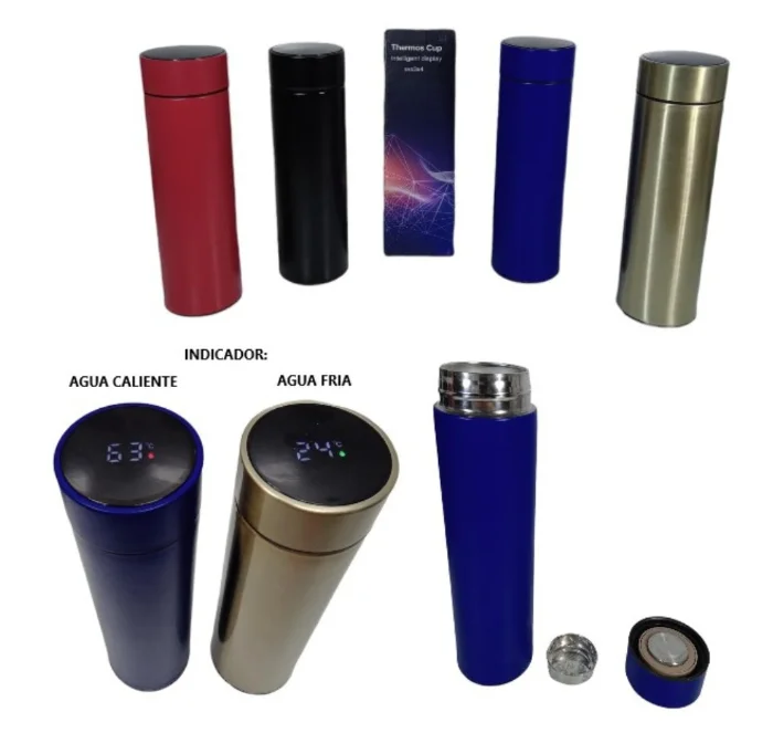 Termo Acero Inoxidable 500ml con Sensor de Temperatura