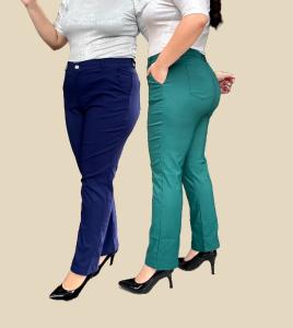 Pantalon Clásico Recto de Bengalina Elastizada