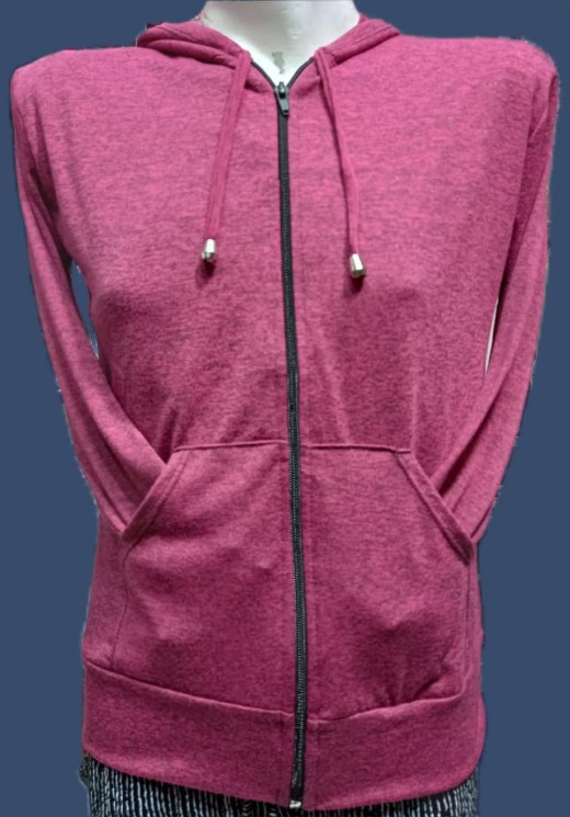 Campera de Modal Jaspeado C/ Capucha - Imagen 2