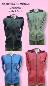 Campera de Modal Jaspeado C/ Capucha