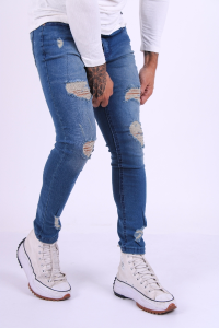 Jeans Chupin Elastizado de Hombre