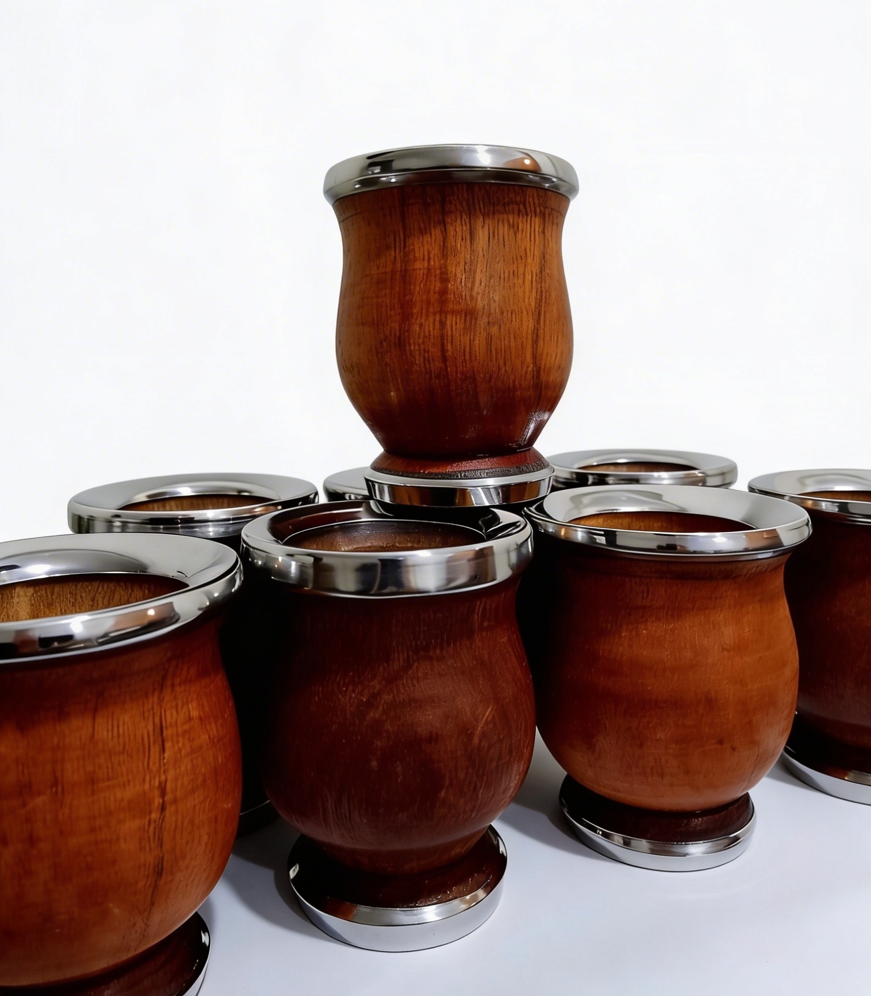 Mate Bocon de Algarrobo y Acero Tipo Copa - Imagen 2