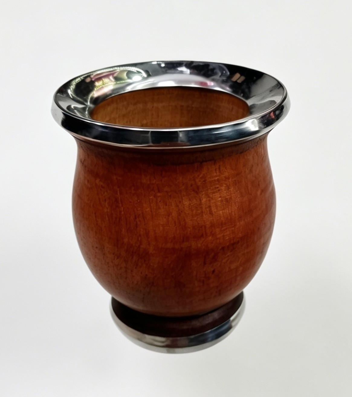 Mate Bocon de Algarrobo y Acero Tipo Copa - Imagen 3