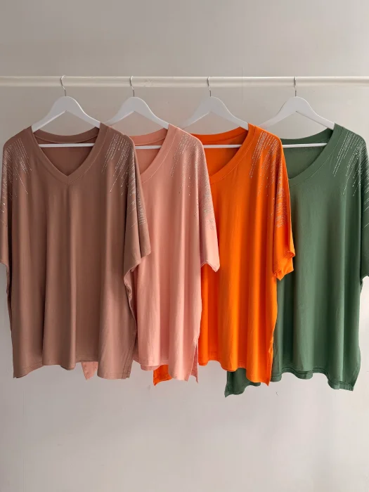 Abril - Remeron Crep Viscosa con Apliques