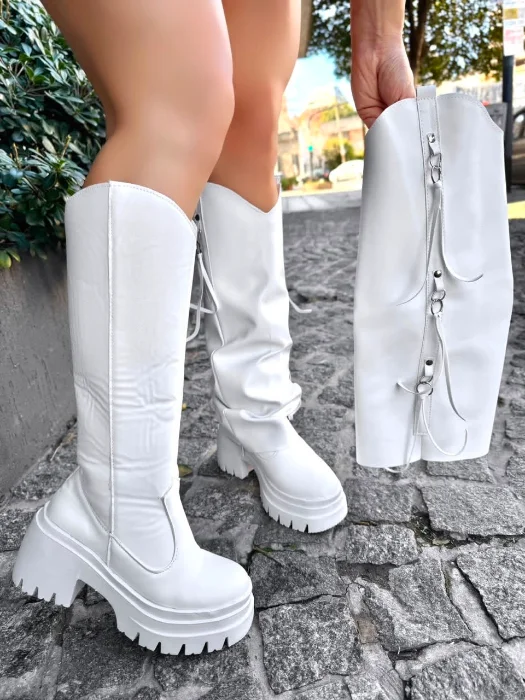Art Uada Blanco Botas
