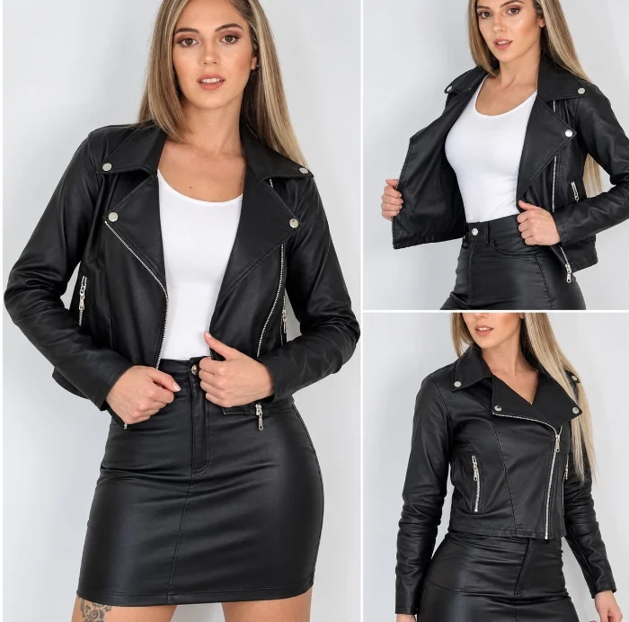 Chaqueta de Bengalina Engomada