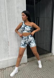 Conjunto Sublimado Top Cruzado + Short - Miniatura 3