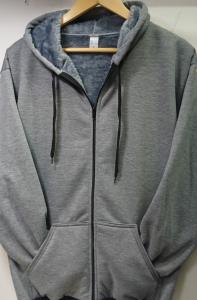 Campera Hombre Jersey con Piel - Miniatura 2