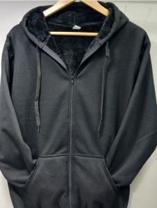 Campera Hombre Jersey con Piel - Miniatura 3
