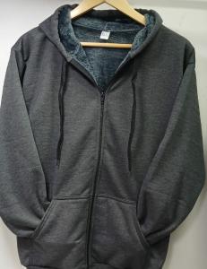 Campera Hombre Jersey con Piel - Miniatura 6
