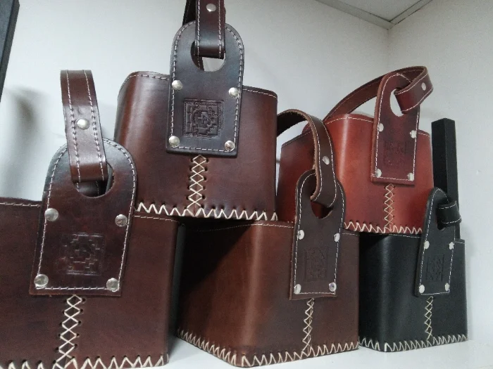 Canasta Matera Bolso Matero de Puro Cuero