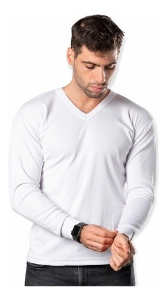 Camiseta Adulto Interlok Algodon  Manga Larga Talle 38 al 48 - Miniatura 2