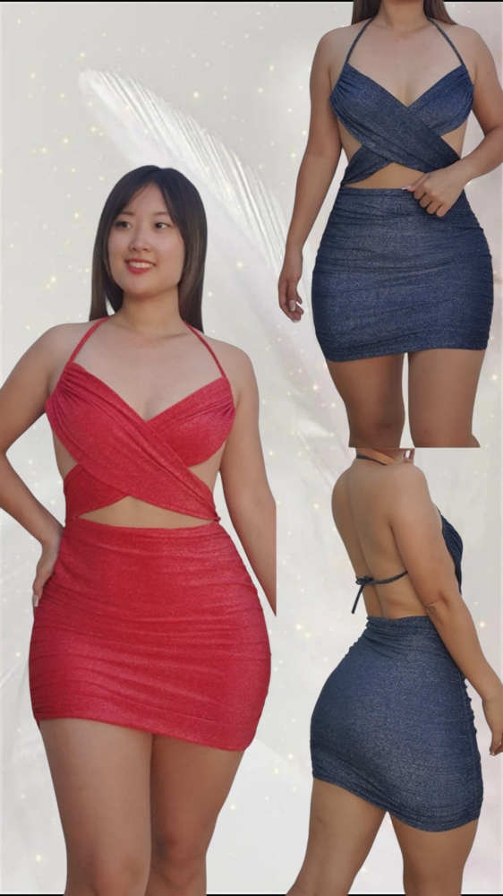 Vestido Cruzado Lurex - Imagen 3