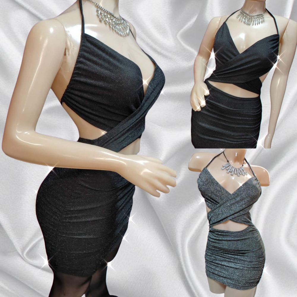 Vestido Cruzado Lurex - Imagen 2