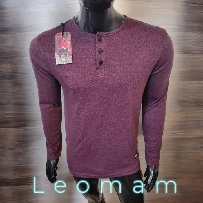 Camisetas Manga Larga con Botones