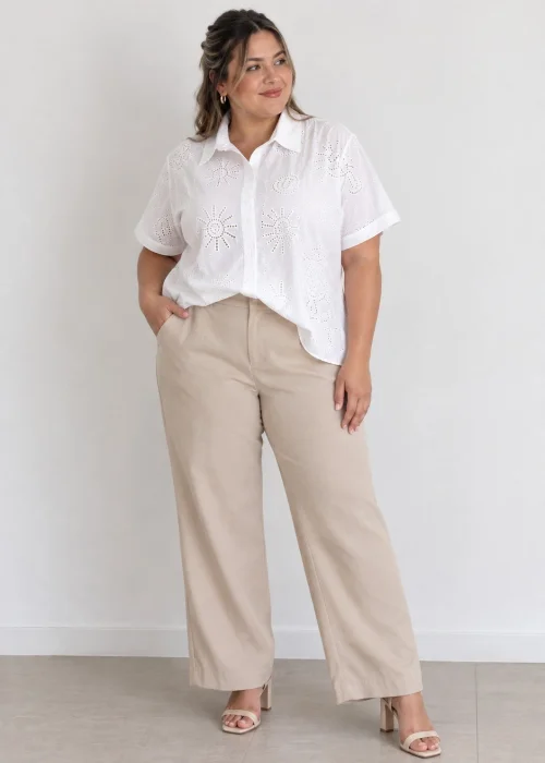 Camisa Manga Corta Importada con Brillos