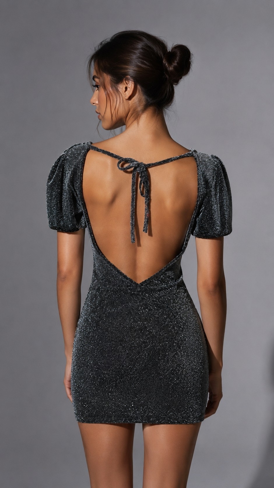 Vestido Princesa "v" - Lurex Liso - Imagen 2