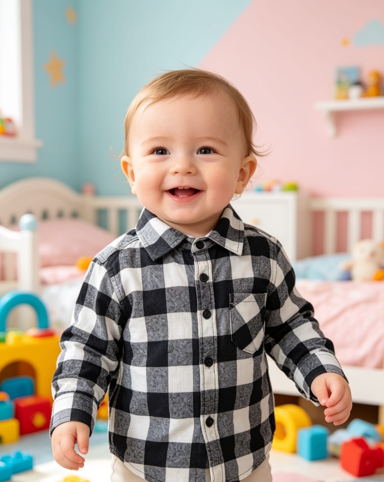 Camisa Leñadora de Bebé - Imagen 9