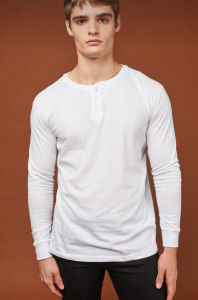 Remeras Manga Larga con Boton de Hombre - Miniatura 2