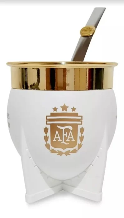 Mate Pampa Imperial Afa Mundial Pvc con Bombilla de Acero